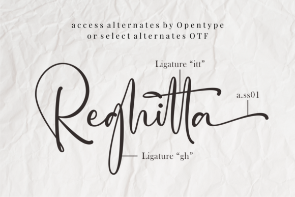 Reghitta Font Poster 9