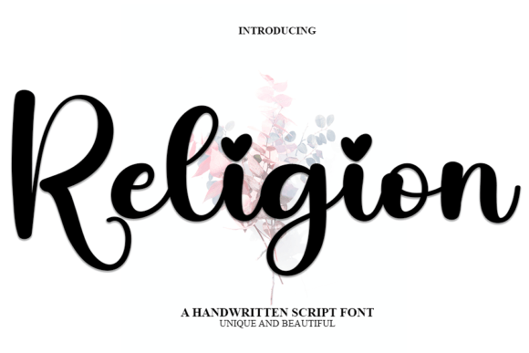 Religion Font Poster 1