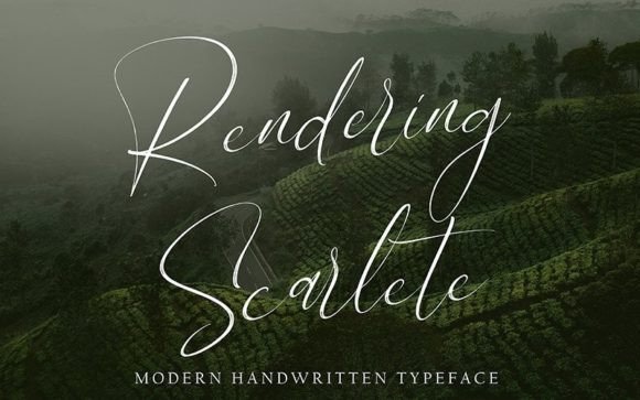 Rendering Scarlete Font