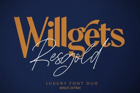 Resgold Willgets Font