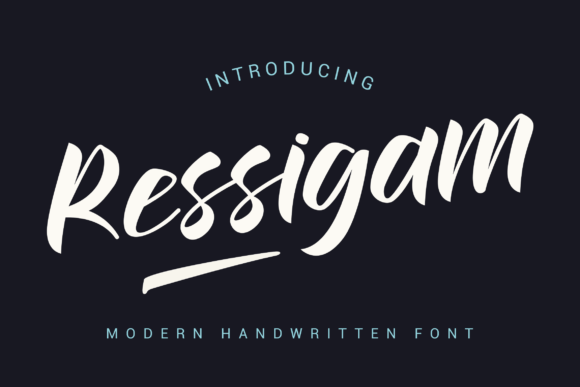 Ressigam Font Poster 1