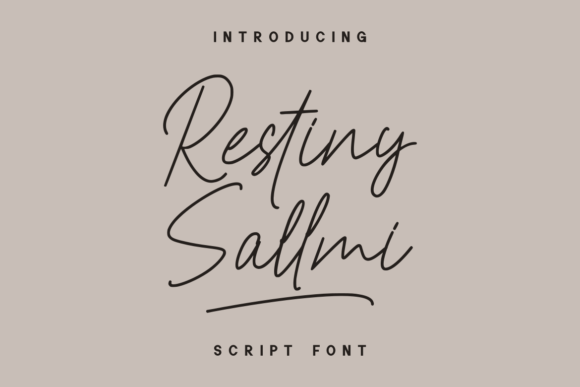 Restiny Sallmi Font Poster 1