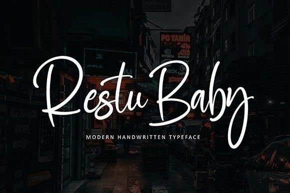 Restu Baby Font Poster 1