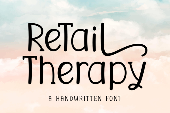 Retail Therapy Font Poster 1