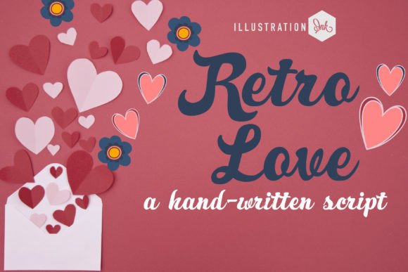 Retro Love Font Poster 1