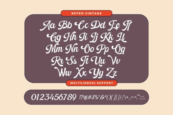 Retro Vintage Font Poster 8