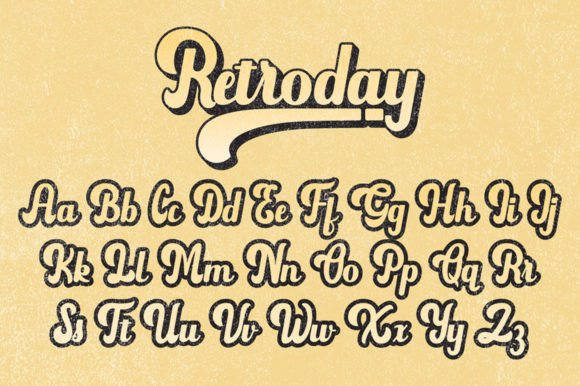 Retroday Font Poster 7