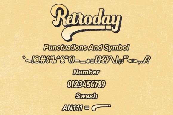 Retroday Font Poster 8