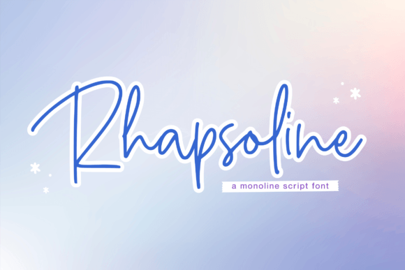 Rhapsoline Font Poster 1