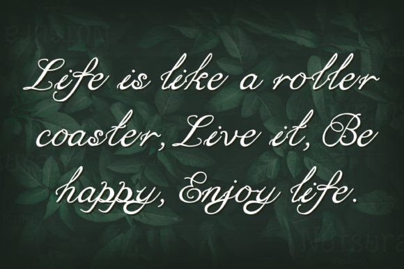 Ribbon Luxury Font Poster 2