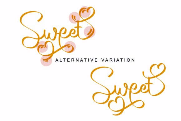 Ribbon Tie Font Poster 2