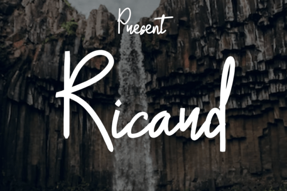 Ricard Font Poster 1