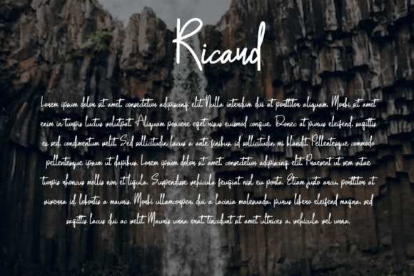 Ricard Font Poster 4