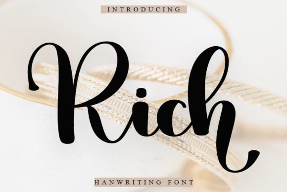 Rich Font Poster 1