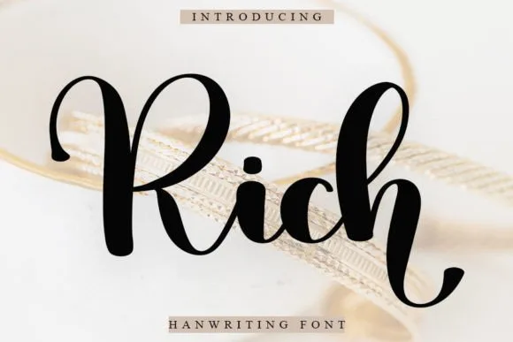 Rich Font Rich Font Poster 1