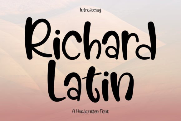 Richard Latin Font Poster 1