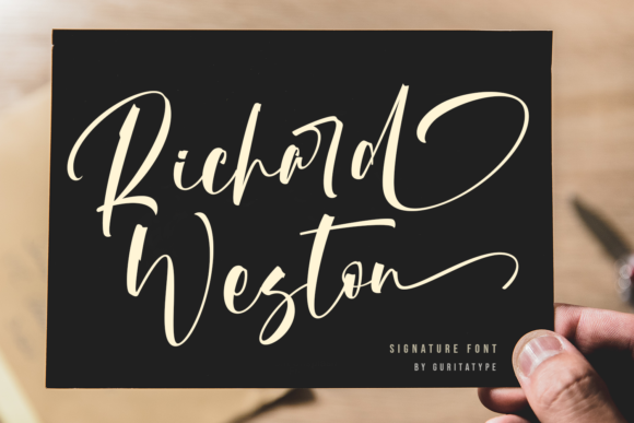 Richard Weston Font Poster 1