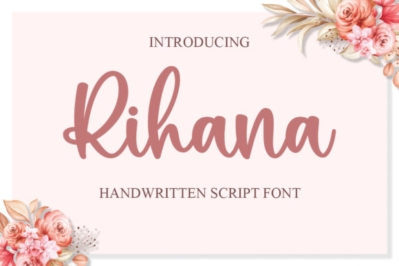 Rihana Font Poster 1