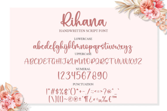 Rihana Font Poster 6
