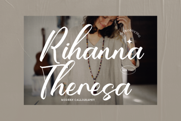 Rihanna Theresa Font Poster 1