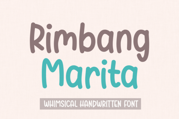 Rimbang Marita Font Rimbang Marita Font Poster 1