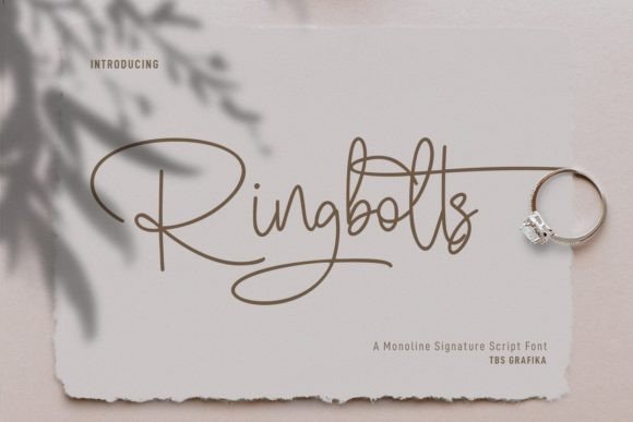 Ringbolts Font Poster 1