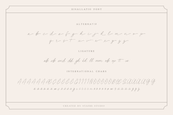 Risallatig Font Poster 9