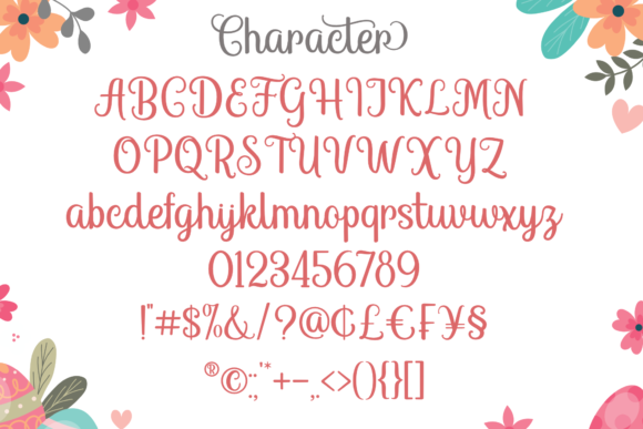 Risen Hearts Font Poster 2