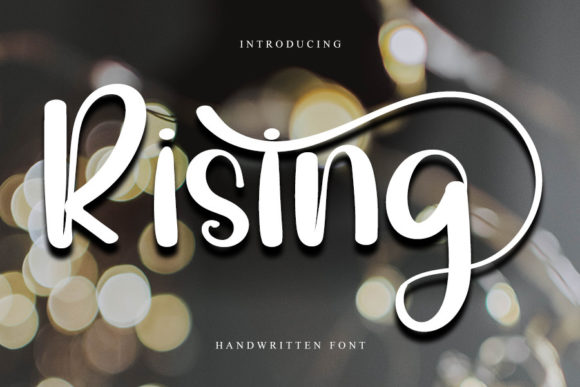 Rising Font Poster 1