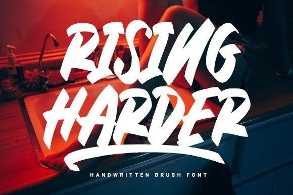 Rising Harder Font Poster 1