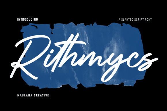 Rithmycs Script Font Font Poster 1