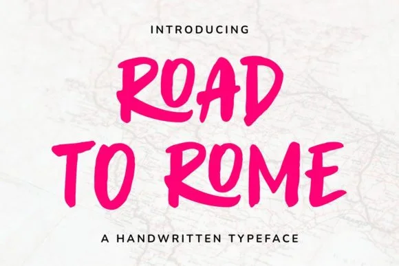 Road to Rome Font Road to Rome Font Poster 1