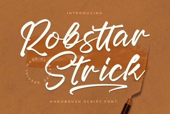 Robsttar Strick Font Poster 1