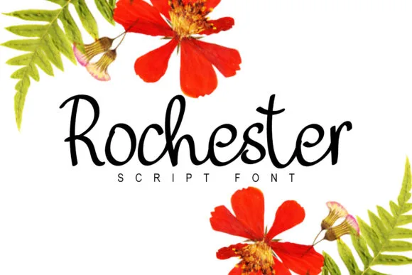 Rochester Font Rochester Font Poster 1
