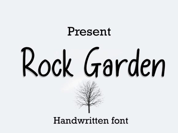Rock Garden Font Poster 1