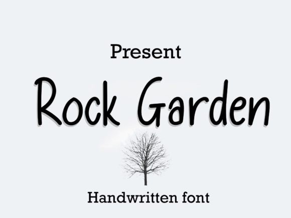 Rock Garden Font Poster 1