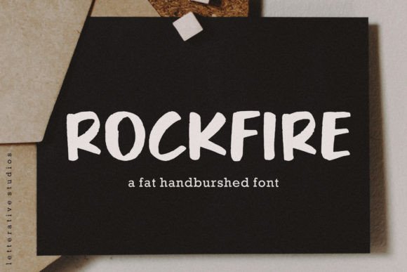 Rockfire Font Poster 1