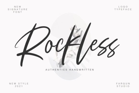 Rockless Font Poster 1