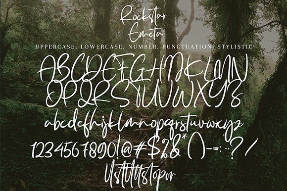 Rockstar Emeta Font Poster 9