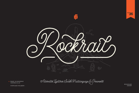 Rocktrail Script Font Poster 1