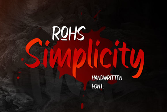 Rohs Simplicity Font Poster 1