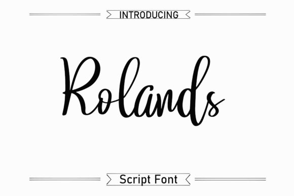 Rolands Font Poster 1