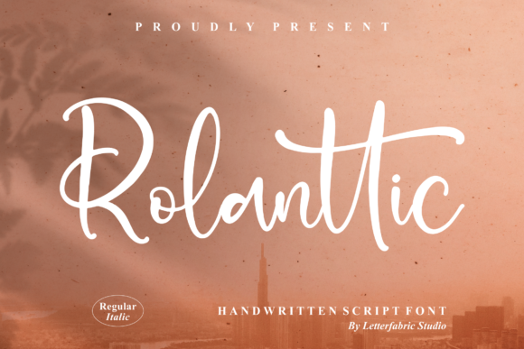 Rolanttic Font Poster 1