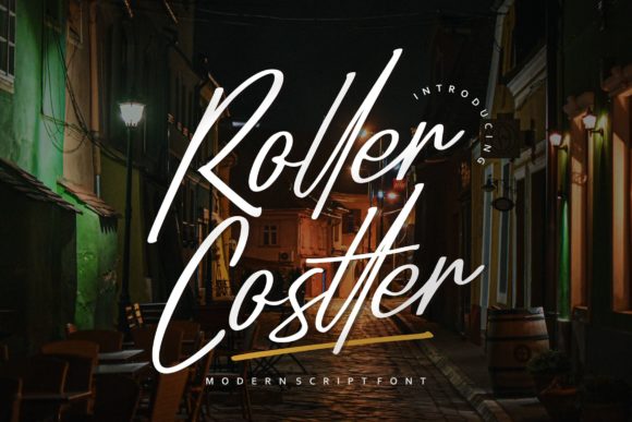Roller Costter Font Poster 1
