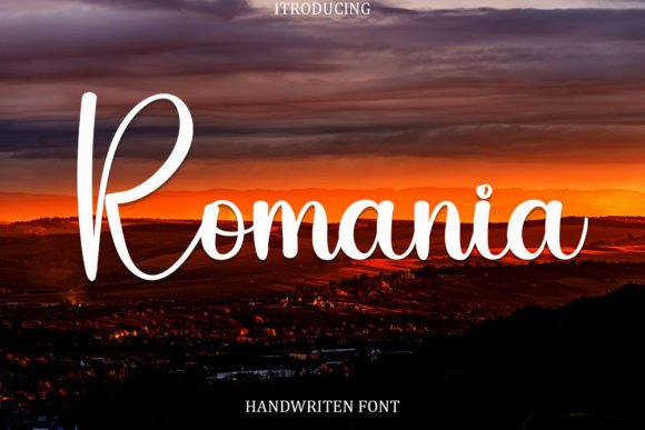 Romania Font Poster 1