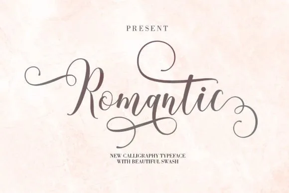 Romantic Font Romantic Font Poster 1