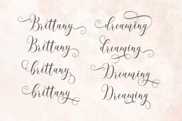 Romantic Font Poster 2