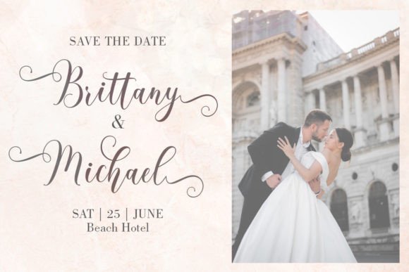 Romantic Font Poster 3