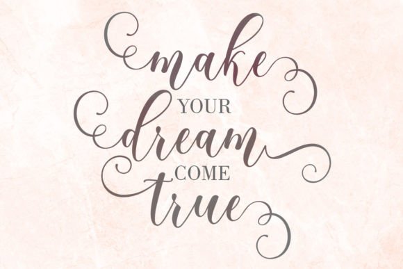 Romantic Font Poster 4