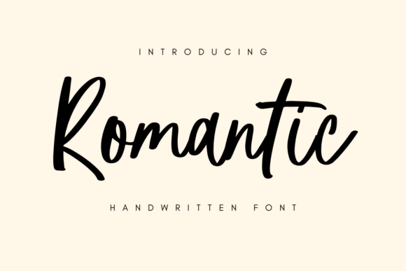 Romantic Font Poster 1